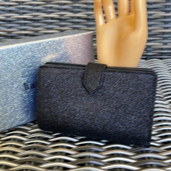 Kate Spade Shimmy Boxed Medium Compartment Wallet Black - Picture 4 of 16